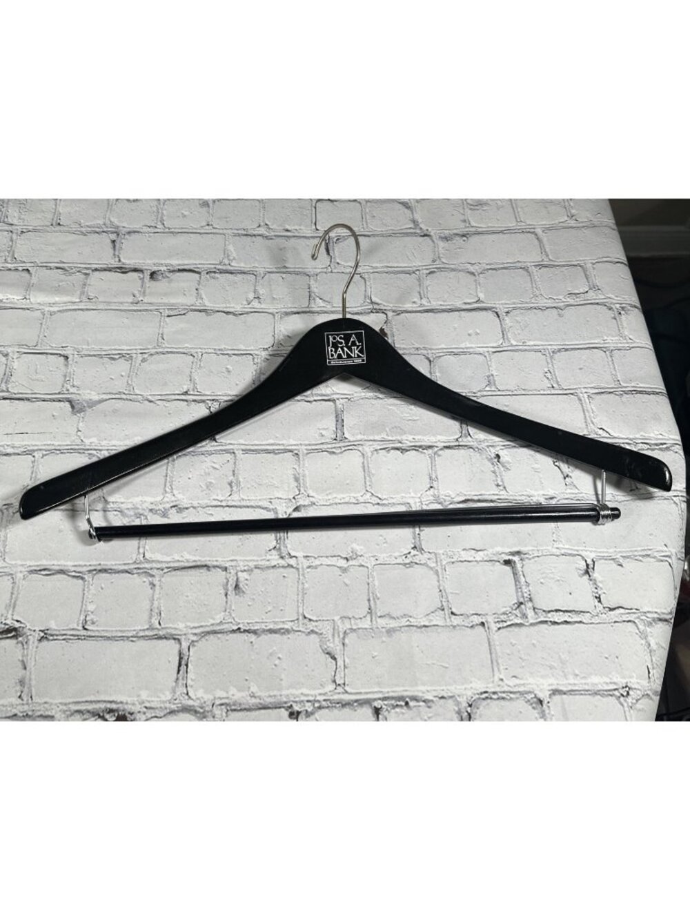 JOS A BANK Black Wooden Suit Sport Coat Blazer Pants Closet Hanger